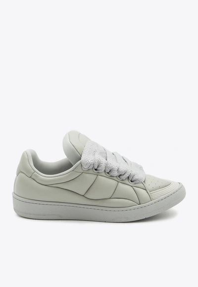 Lanvin Curb Xl Low Top Sneakers In Grey