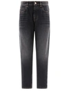 BRUNELLO CUCINELLI BRUNELLO CUCINELLI BAGGY JEANS WITH SHINY TAB