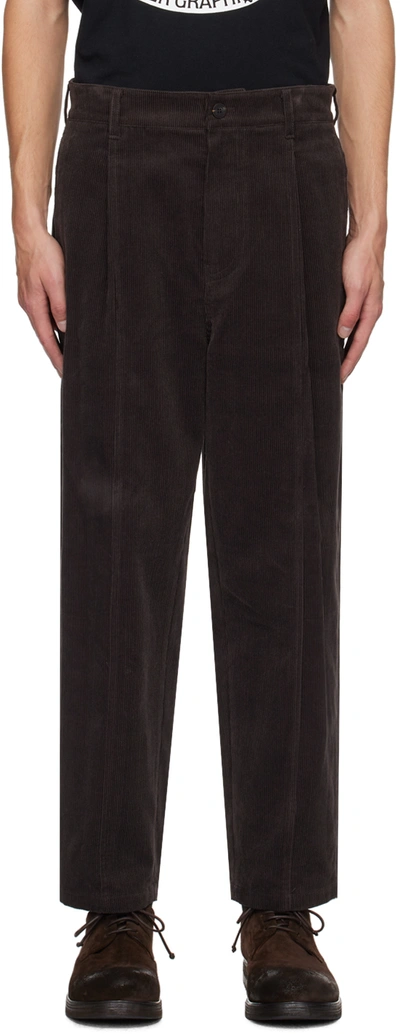 Le17septembre Brown Pleated Trousers