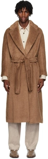 MAX MARA BROWN OVERSIZED COAT