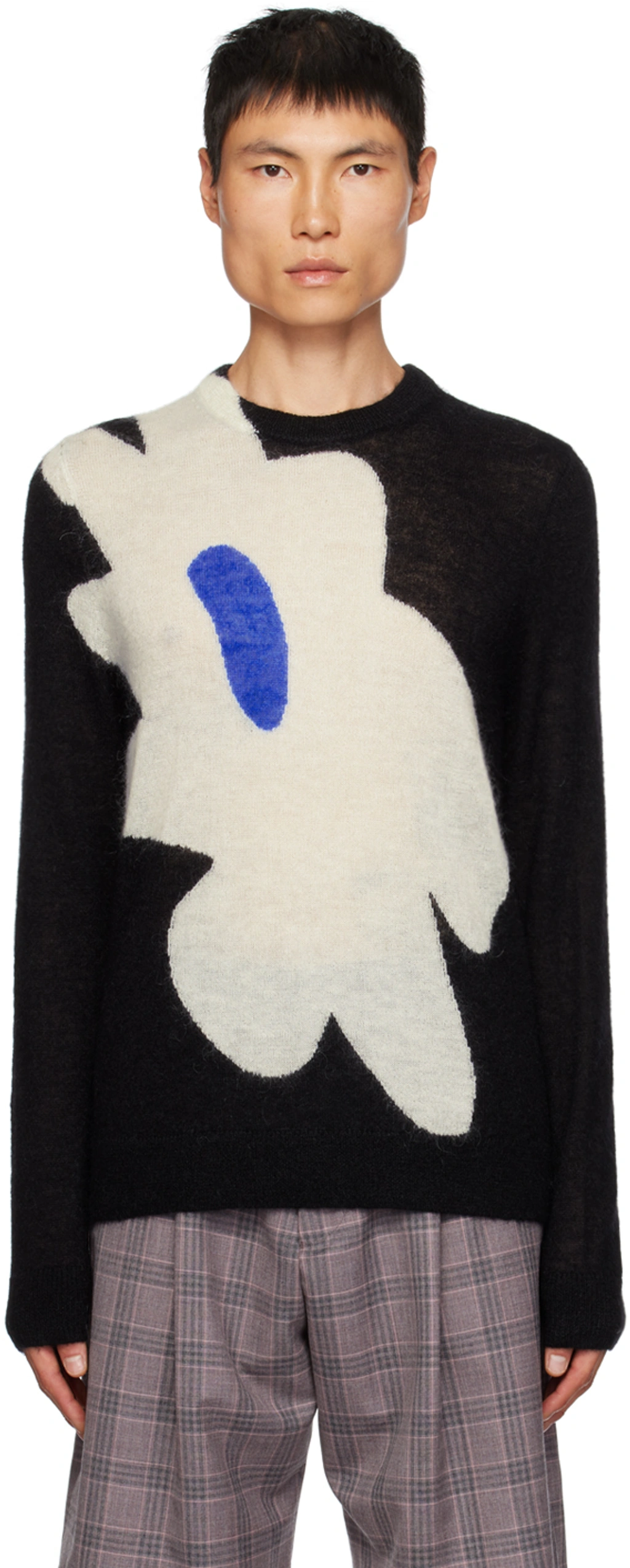 Paul Smith 23AW Big Flower Lサイズ 定価17万 Paul Smith Black Big Flower Sweater | ModeSens