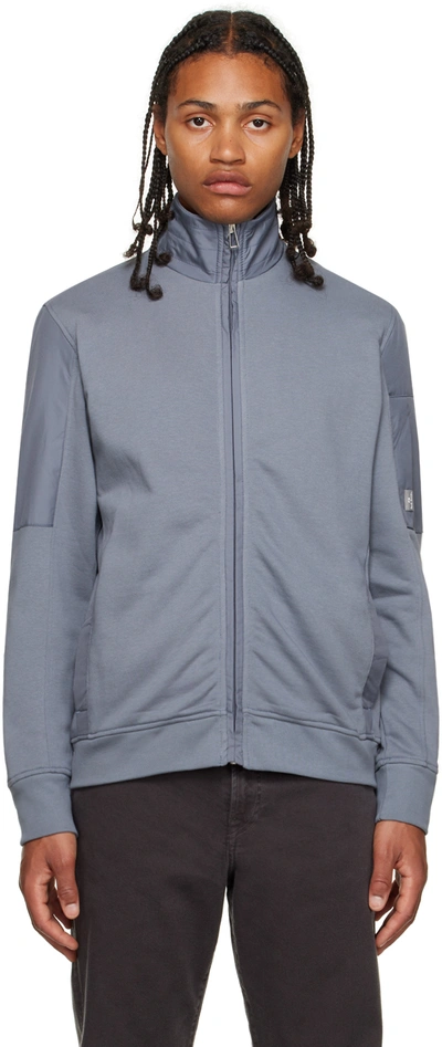 Ps By Paul Smith Grey Zip Track Jacket In 43d -
