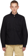Ten C Zipped-up Chest-pocket Jacket In Blue