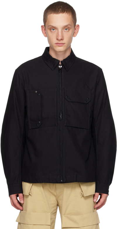 Ten C Zipped-up Chest-pocket Jacket In Blue