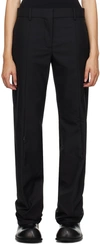 032c Black Wound Trousers In Black