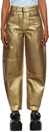 GANNI GOLD STARY JEANS
