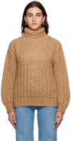 ANINE BING TAN IRIS TURTLENECK