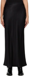 Anine Bing Bar Fluted Silk Skirt In Black