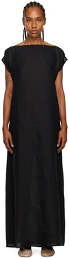 BASERANGE BLACK LEO MAXI DRESS
