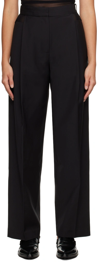 Camilla And Marc Cut-out Alma Tailored Trousers In Dblk Black