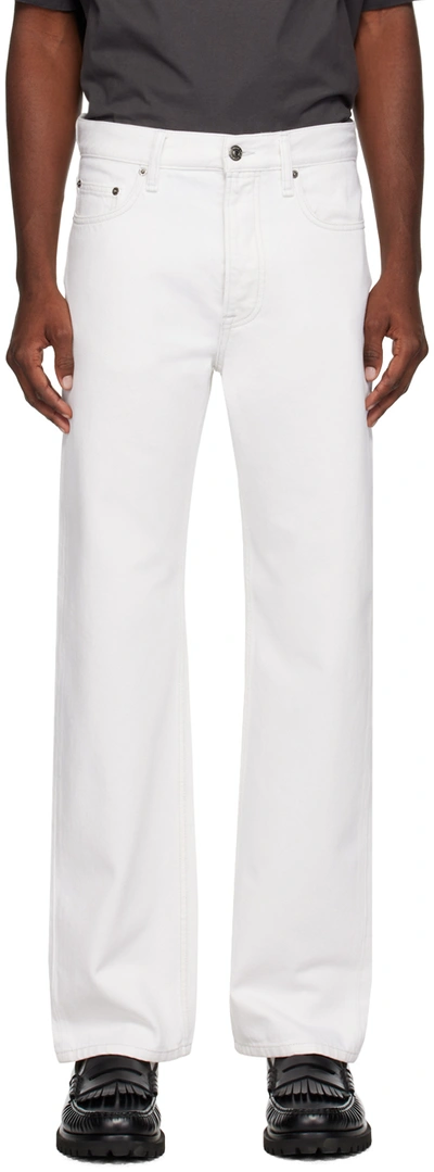 Wood Wood White Al Jeans In 0001 White