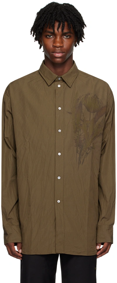 Wood Wood Khaki Nico Shirt In 2522 Soft Sand