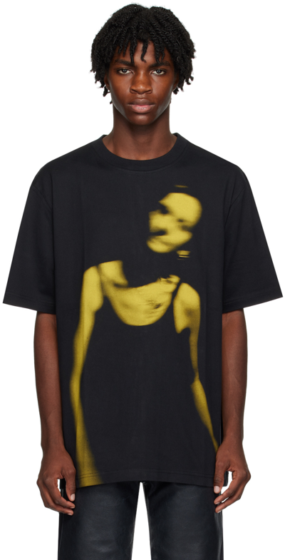 Wood Wood Haider Dancing Cotton T-shirt In Black