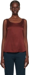 MAX MARA BURGUNDY PAN TANK TOP