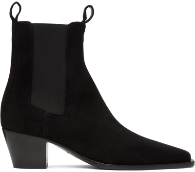 Totême Toteme The City Block Heel Chelsea Boot In Black