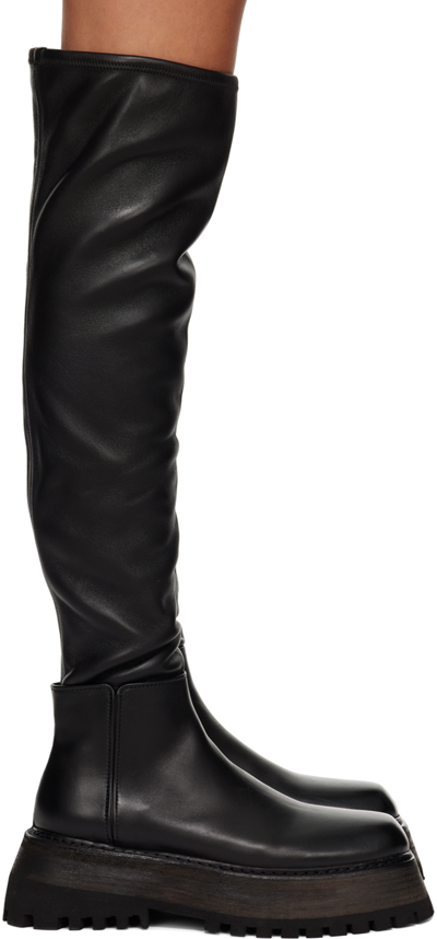 Marsèll Black Quadrarmato Boots