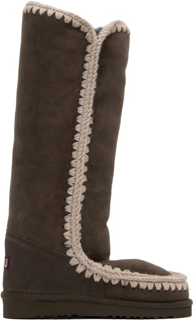 Mou Brown 40 Boots In Dark Brown