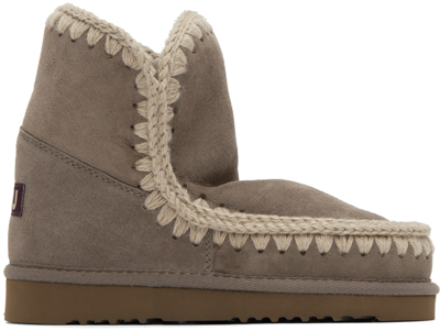 Mou Taupe 18 Boots In Elgry Elephant Grey