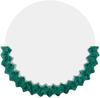 Charlotte Kidger Green Small Raw Edge Mirror In Green