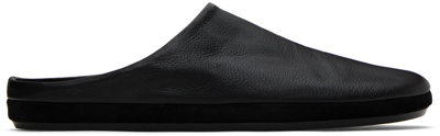 Paul Smith Noah Full-grain Leather Slides In Blacks