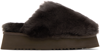 MOU SSENSE EXCLUSIVE BROWN SLIPPERS