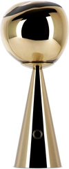 Tom Dixon Gold Melt Portable Table Lamp In Gold