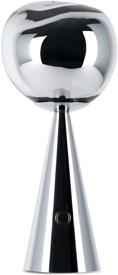 Tom Dixon Silver Melt Portable Table Lamp