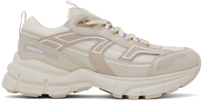 Axel Arigato Marathon R-trail Mesh And Leather Sneakers In Beige