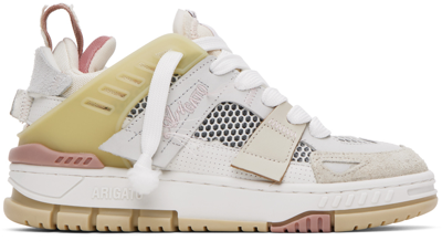 Axel Arigato Area Patchwork Sneakers In Beige/white