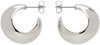 ISABEL MARANT SILVER SMALL CRESCENT EARRINGS