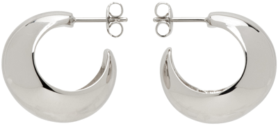 Isabel Marant Silver Small Crescent Earrings In 08si Silver