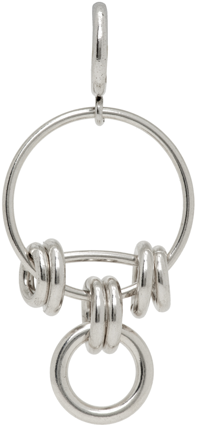 Isabel Marant Silver Boucle Single Earring In 08si Silver