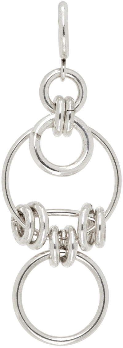 Isabel Marant Silver Multi Ring Boucle Single Earring In 08si Silver