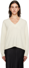 Anine Bing Kaschmirpullover Mit V-ausschnitt In Cream