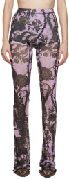 Knwls Ssense Exclusive Pink Halcyon Trousers In Pink Wildflower