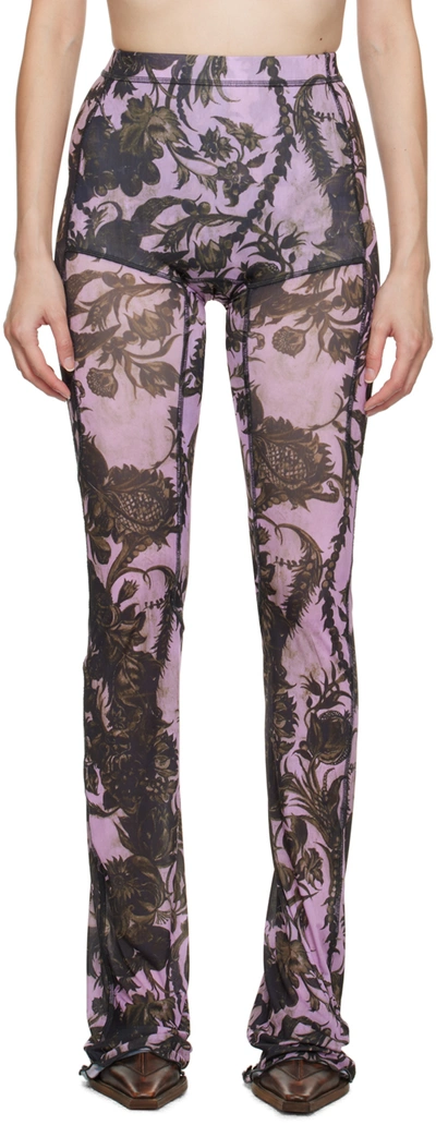 Knwls Ssense Exclusive Pink Halcyon Trousers In Pink Wildflower