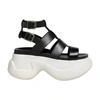 Marni Black Gladiator Platform Sandals In Black