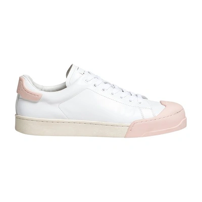 Marni Contrasting Toe Cap Low-top Trainers In White