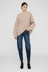 Anine Bing Sydney Crew Sweater In Camel In Camel