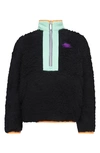 Nike Kids' Sportswear Illuminate Sherpa Half-zip Jacket Toddler Jacket In Black