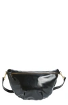 Clare V Grande Leather Belt Bag In Black