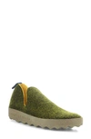 Asportuguesas By Fly London City Sneaker In Forest Tweed/ Felt