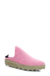 Asportuguesas Fly London Come Sneaker Mule In Pink Tweed/felt