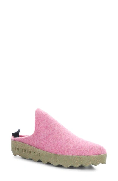 Asportuguesas Fly London Come Sneaker Mule In Pink Tweed/ Felt