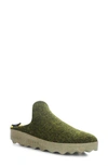 Asportuguesas Fly London Come Sneaker Mule In Forest Tweed/ Felt