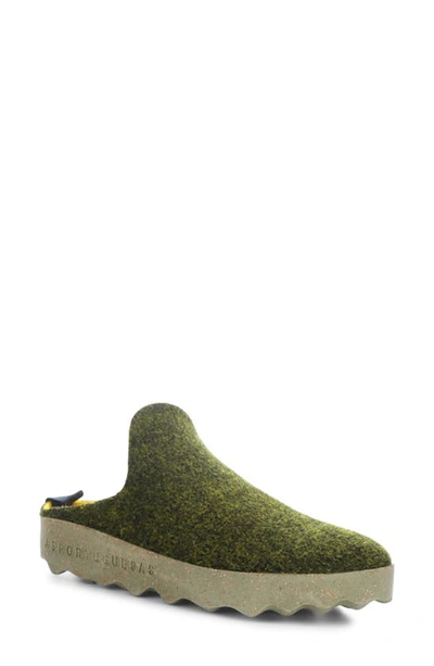 Asportuguesas By Fly London Fly London Come Trainer Mule In Forest Tweed/ Felt