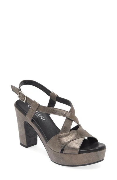 Cordani Tahlia Strappy Platform Sandal In Crosta Asfalto