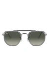 Ray Ban 52mm Aviator Sunglasses In Gunmetal