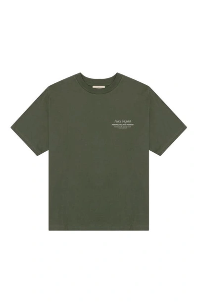 Museum Of Peace And Quiet Wellness Program Graphic T-shirt In Green