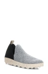 Asportuguesas By Fly London City Slip-on Sneaker In Grey/ Black Tweed/ Felt